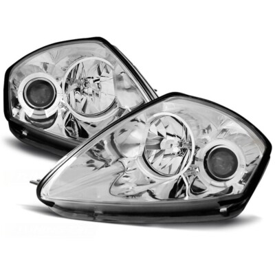 Scheinwerfer Angel Eyes LED chrom passt für Mitsubishi Eclipse D50 ab 00-05