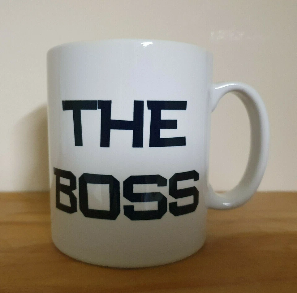 ACB DESIGN The Boss Mug Cup Coffee Tea Hot Chocolate Work Birthday Christmas Gift