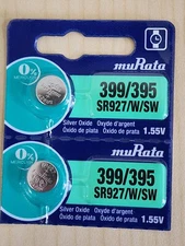 2 pc MURATA 395 SR927SW SR927 Silver Oxide Watch Battery  Sony USA seller