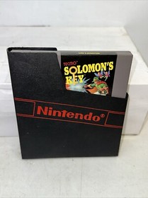 Nintendo NES Game Solomon&rsquo;s Key Cartridge, Box , Sleeve Tested Works