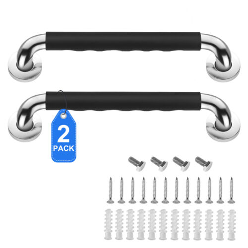 2x24'' Stainless Steel Shower Grab Bar Bathroom Safety Shower Handle for Elderly