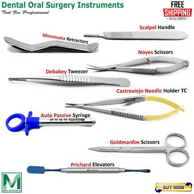 Periosteal Elevator Implants Instruments Dental Auto Passive Syringes Surgical
