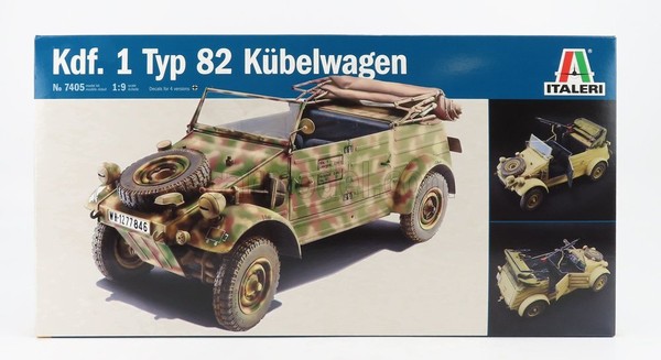 Modellauto Statisch Italeri Volkswagen Typ 82 MilitÄR 1940 Massstab 1:9-image