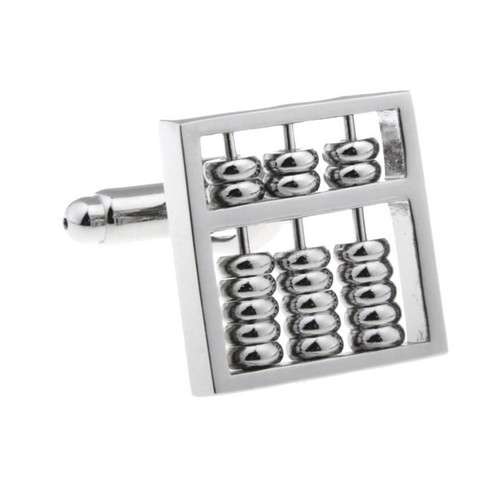 Charles William Silver Cufflinks Maths Design Work Present Teacher UK Stock - Picture 2 of 7