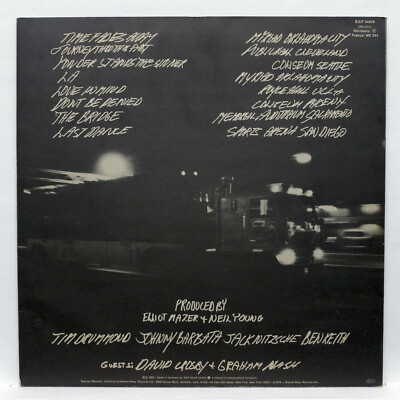 NEIL YOUNG ⸺ time fades away ⸺ REPRISE REP54010 with poster