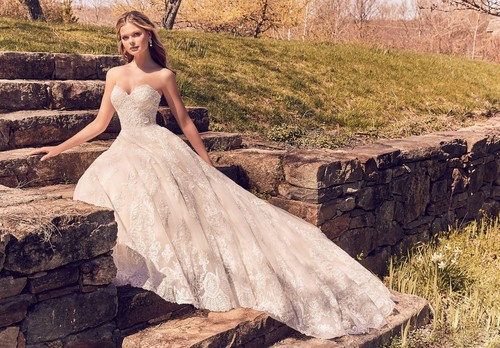 MORILEE wedding dress/bridal gown - 8273 - A-line/ Tulle/ Strapless/ Sweetheart - Picture 5 of 7