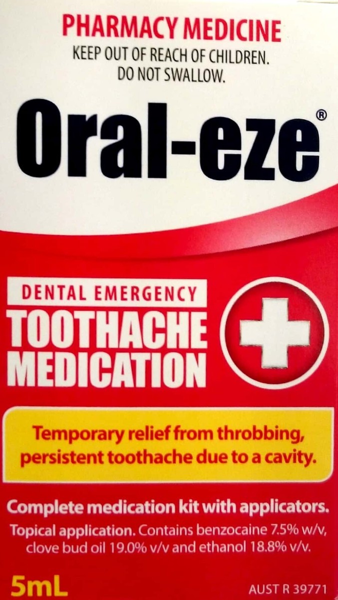 Oral-eze Dental Emergency Toothache Medication 5mL + Applicators