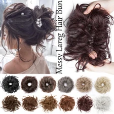 Womens Hair Piece Chignon Messy Bun Ponytail Hair Curly Hair Extensions HOT SALE