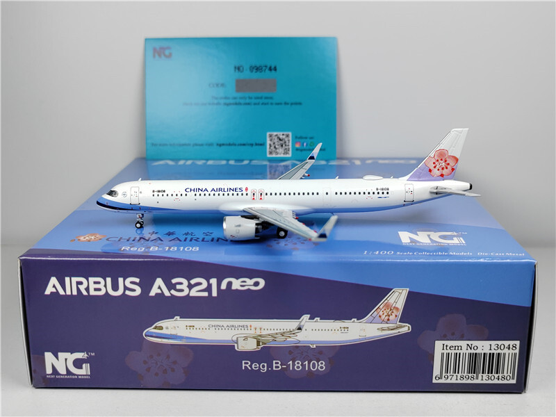 NG Models CHINA AIRLINES FOR AIRBUS A321neo B-18108 1:400