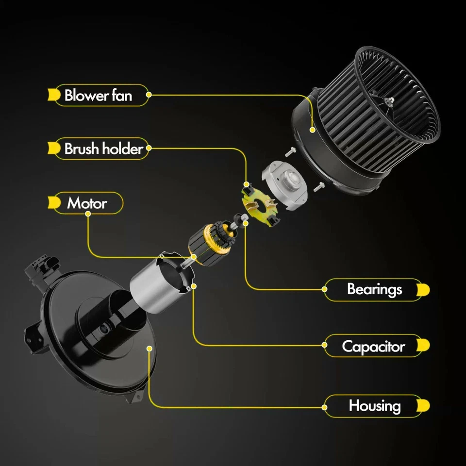 Unidad de soplador de calefacción y aire acondicionado con motor sin escobillas para Kenworth T370 T270 T170 2013-17 Foto 2 de 4