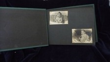  11/3 vtg Family photo album Approx 18 BABY Pictures