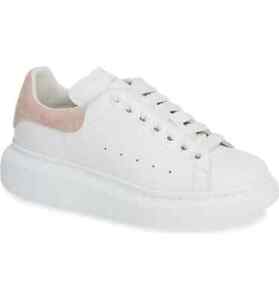 white and pink alexander mcqueen's