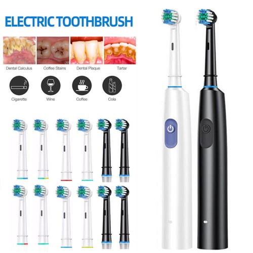Electric Toothbrush USB Rechargeable Power Toothbrush W/ 4 Brush Heads 5 Modes - Picture 5 of 25