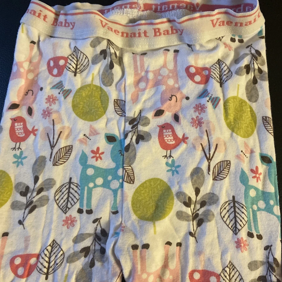 Vaenait Bebé Rosa Blanco Ciervo Bosque 2 piezas Parte Superior Inferior PJ NIÑAS 6 7 XL Niños Dormir Foto 3 de 4