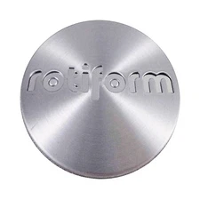 Rotiform Machined Silver Wheel Center Hub Cap 2.36" Snap In 1003-40M