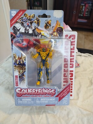 *RARE* Transformers Squeezelings Cheetor Maximals Figure Squishy Toy Collectible