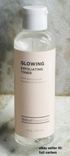 GLOBAL BEAUTY CARE Glowing Exfoliating Toner 4oz Niacinamide Peptides Vitamin C