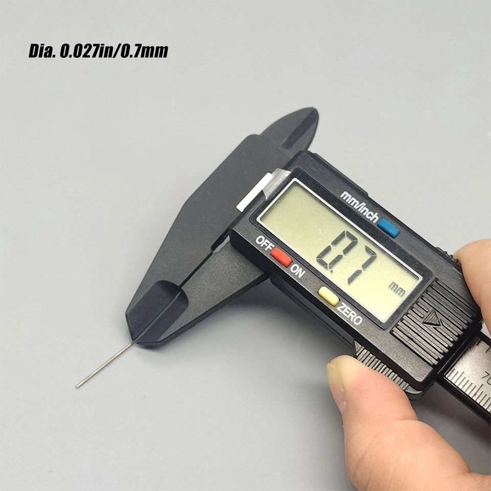 50/100pcs Fishing Looped Spinner Shaft Stainless Steel Wire Lure Making Supplies - Image 3 of 4