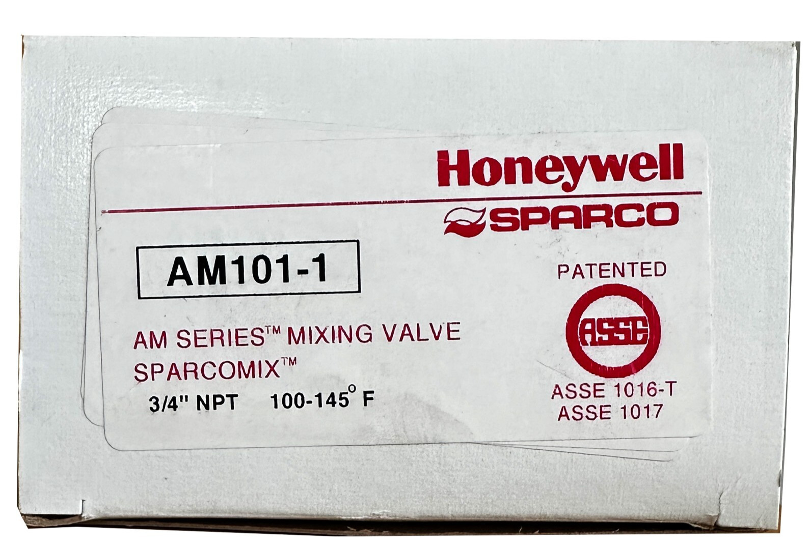 Honeywell SPARCO AM101-1   3/4" Female NPT Mixing Valve SPARCOMIX