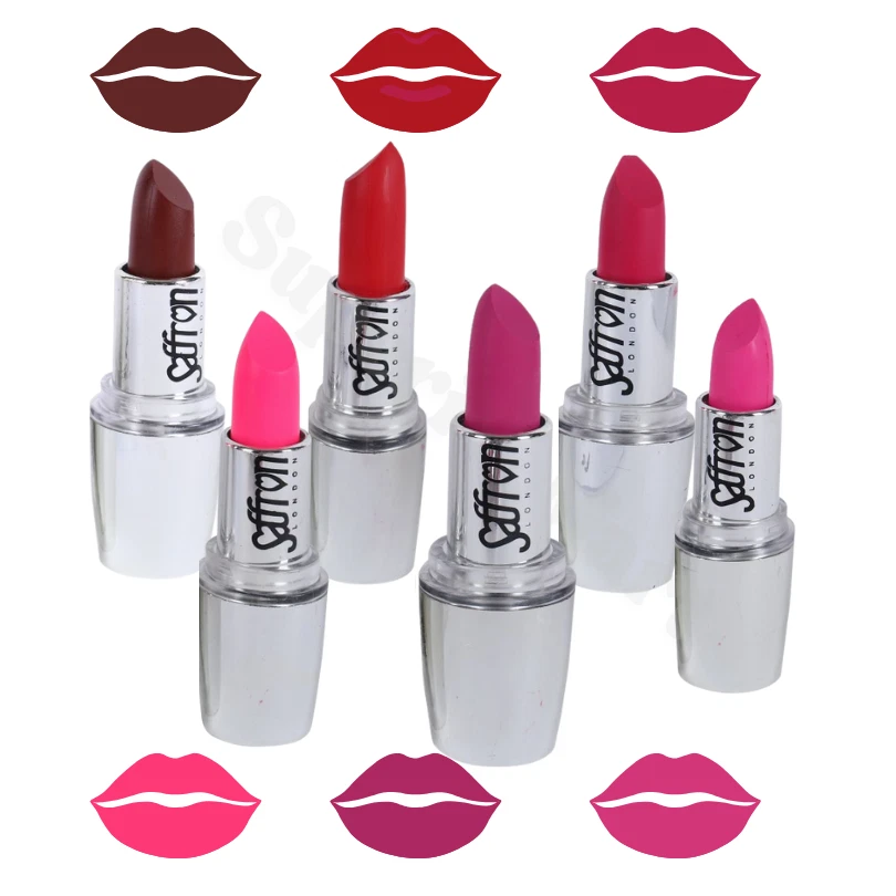 Saffron London Lipstick Matte Bold Colours - Picture 1 of 7