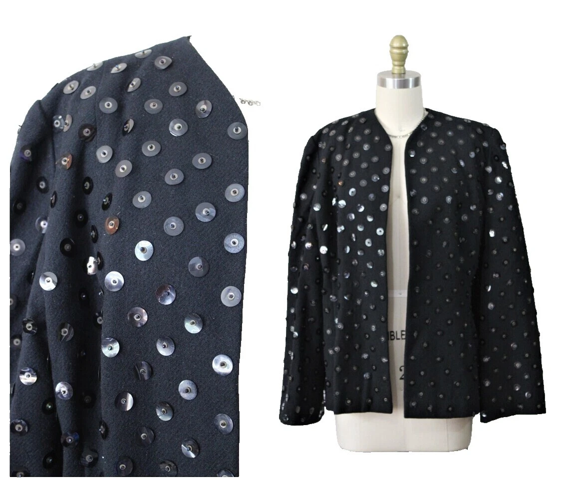 Sequin Coat Vintage Coats, Jackets & Vests for Women