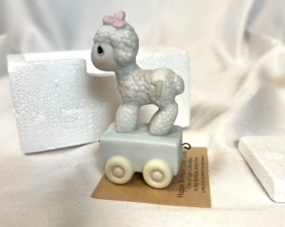 Precious Moments Birthday Train Happy Birthday Little Lamb #15946 Age 1
