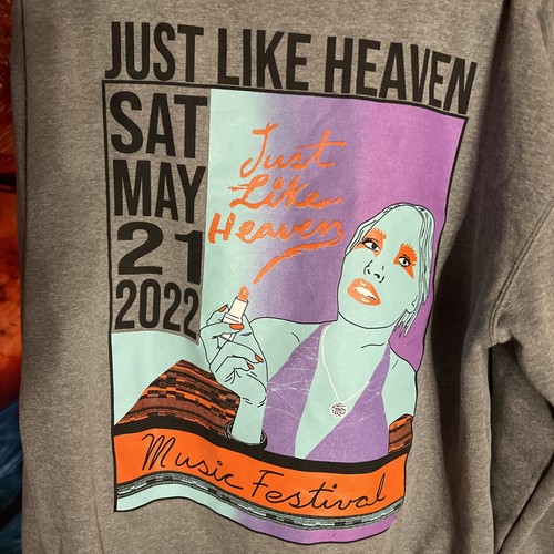 Just Like Heaven Festival 2022 Hooded Sweatshirt NEW Official Merch XL FREE SHIP - Afbeelding 2 van 5