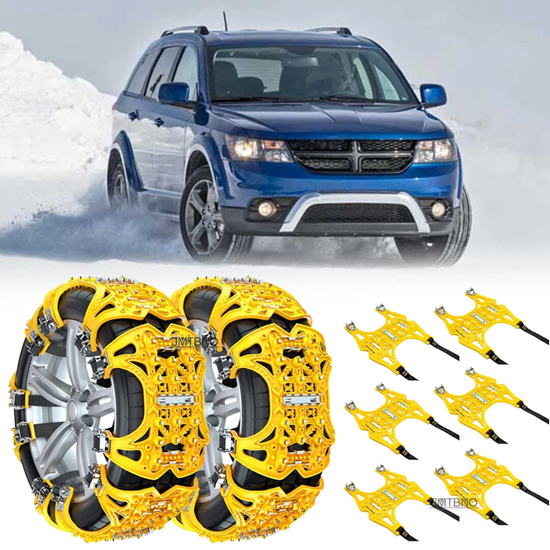 6Pcs Car Wheel Snow Tire Chain Anti-Skid Emergency Winter Mud For Dodge Journey