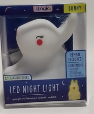Ilogic 'Bunny' Led Night Light, 3 Light Modes, 12 Changing Colors