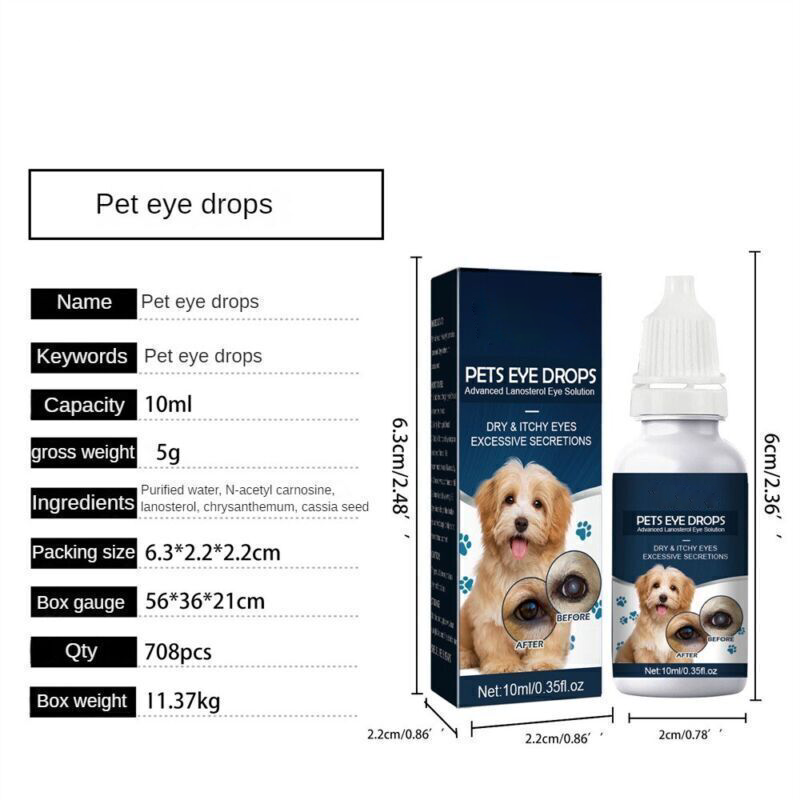 Pet Eye Drops Cataract Drops For Pet Eye Lubricant Drop Lanosterol