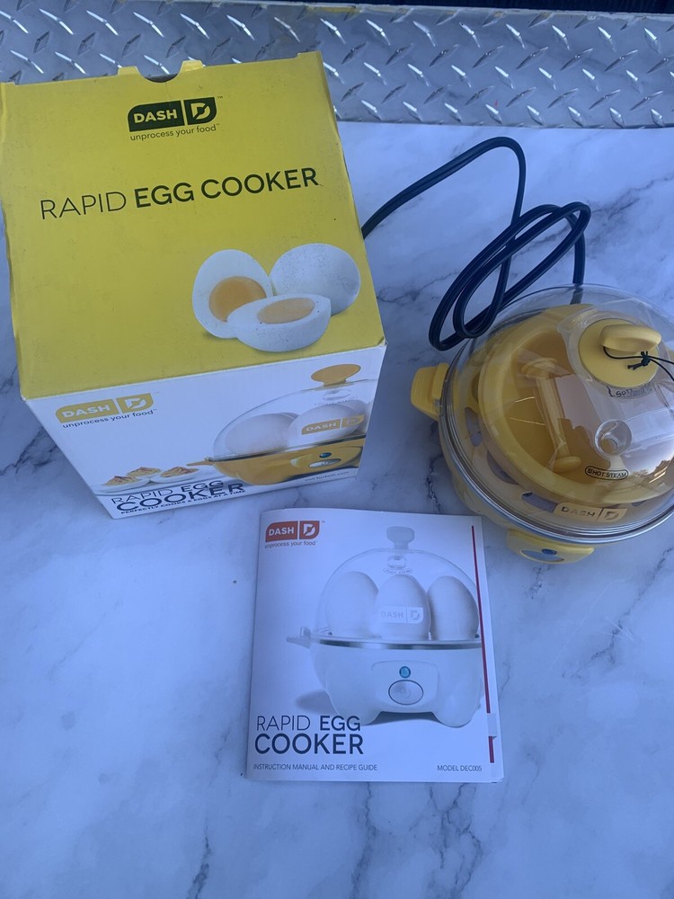 DASH 6 Egg Rapid Egg Cooker White New Open Box Never Used