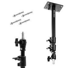 Selens Camera Wall Mount Ring Light Boom Arm Overhead Mounting Studio 1/4"  3/8"