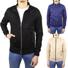 Giubbotto Uomo Camoscio Primaverile Giacca a Vento Scamosciata Giubbino Renna