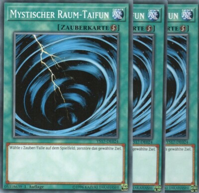 yugioh 3x Mystischer Raum-Taifun YS17-DE024 COMMON 1Auflage Deutsch