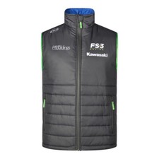 Official Kawasaki Fs3 Team Race Wear Body Warmer / Gilet - Z22bsfsktg