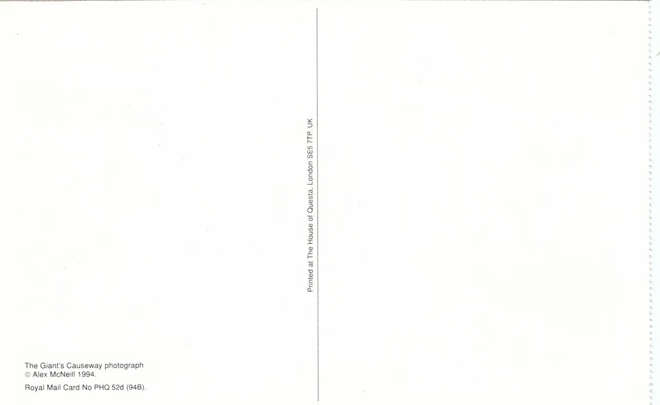 Giants Causeway GB PHQ 52d ex folleto como nuevo 1994 (38801) Foto 2 de 2