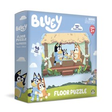 46pc Crown Bluey Floor Jigsaw Puzzle Large Piece Kids/Children's Set  3yrs+