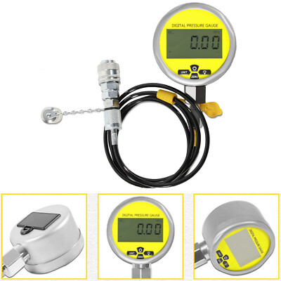10000PSI Digital Hydraulic Pressure Test Coupling Kit Gauge Kit Repair Test Tool