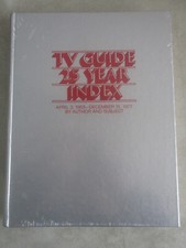 SEALED VINTAGE 1953-1977 TV GUIDE 25 YEAR INDEX HC HARDCOVER BOOK TELEVISON
