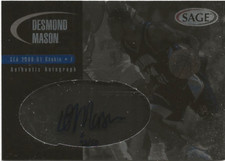 2000-01 Sage Desmond Mason Blue 43/50 RC Slam Dunk Champ Supersonics