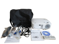 NEC White Projector Model VT480 With Case All Accessories  Cords Excellent