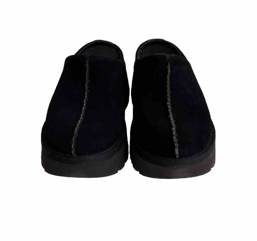 UGG NEW HEIGHTS CLOG BLACK SLIP ON PLATFORM SANDALS US 9