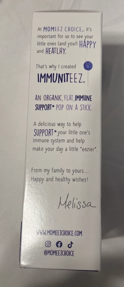 3x Immuniteez Orgánico Apoyo Inmunológico 10 Pops Orgánico Miel Saúco 10/24 LEER Foto 2 de 4