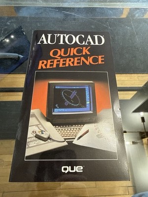AutoCAD Quick Reference 2nd Edition Que Book Covers Releases 10 & 11 Vintage1991