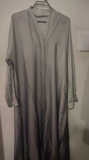 CLEARANCE Grey double shade abaya for women