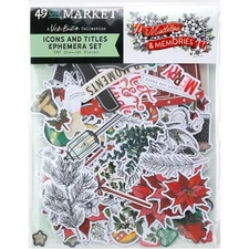 49 and Market MISTLETOE & MEMORIES Vicki Boutin Icons +Titles Ephemera Set 187pc