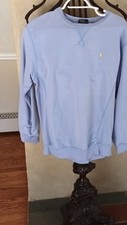 Polo by Ralph Lauren Boys XL 20 Light Blue Cotton Pullover Crew Neck Sweater