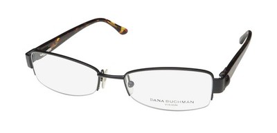 DANA BUCHMAN NIA HALF-RIMLESS ADJUSTABLE NOSEPADS OPTICAL EYEGLASS FRAME/GLASSES