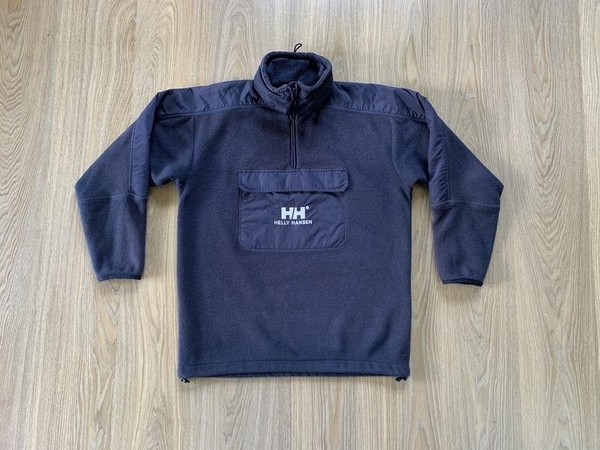 Men Helly Hansen Fleece Pullover Navy 36 / S / 44
