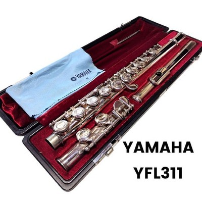 Yamaha YFL-311 Flute Silver Headjoint E Mechanism Tested Working